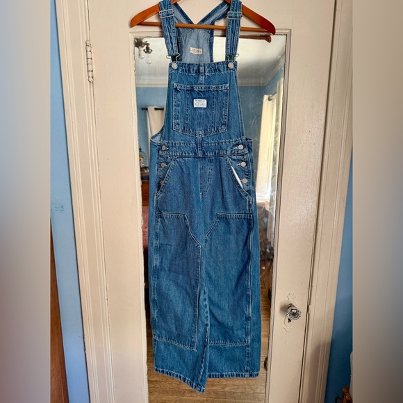 Levi's baggy highwater Women’s X Small Blue Denim Overalls - Picture 1 of 10